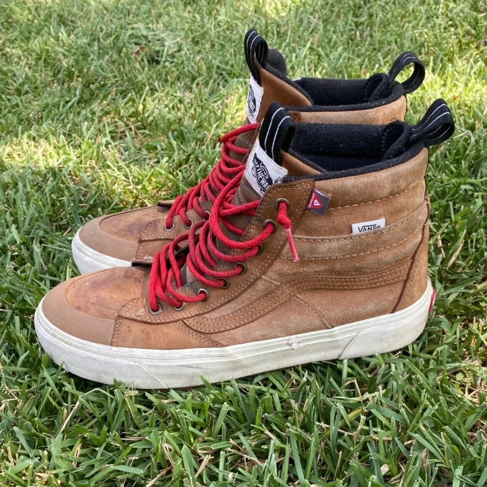 Vans Sk8-Hi MTE-2 Brown Suede Waterproof Primaloft Winter Boots Mens 11